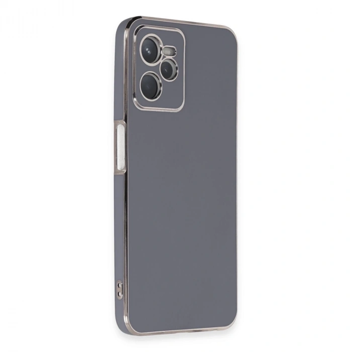 Realme C35 Kılıf Volet Silikon - Mavi