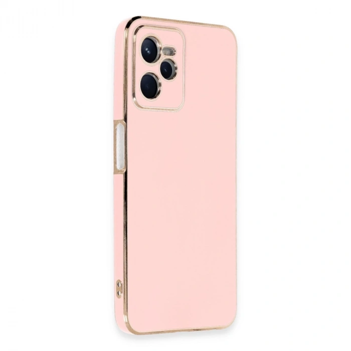Realme C35 Kılıf Volet Silikon - Pembe