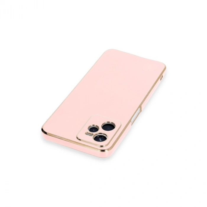 Realme C35 Kılıf Volet Silikon - Pembe