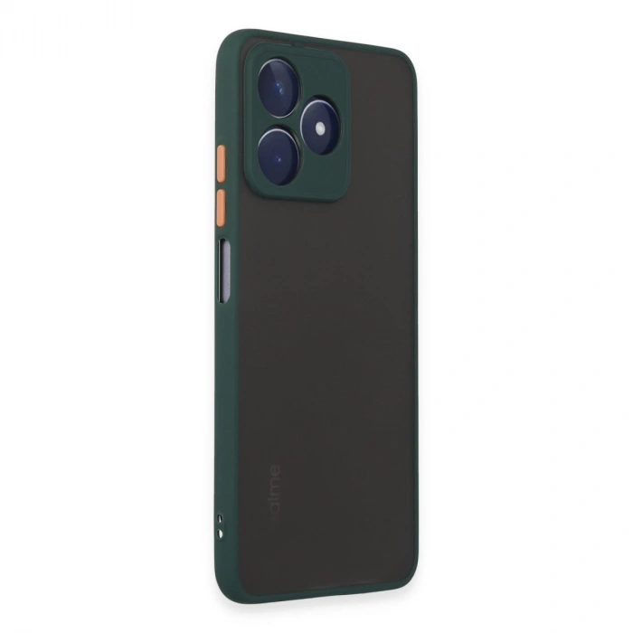 Realme C53 Kılıf Montreal Silikon Kapak - Yeşil