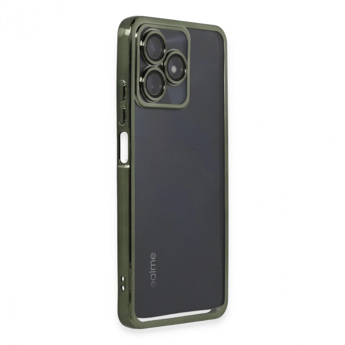 Realme C53 Kılıf Razer Lensli Silikon - Yeşil