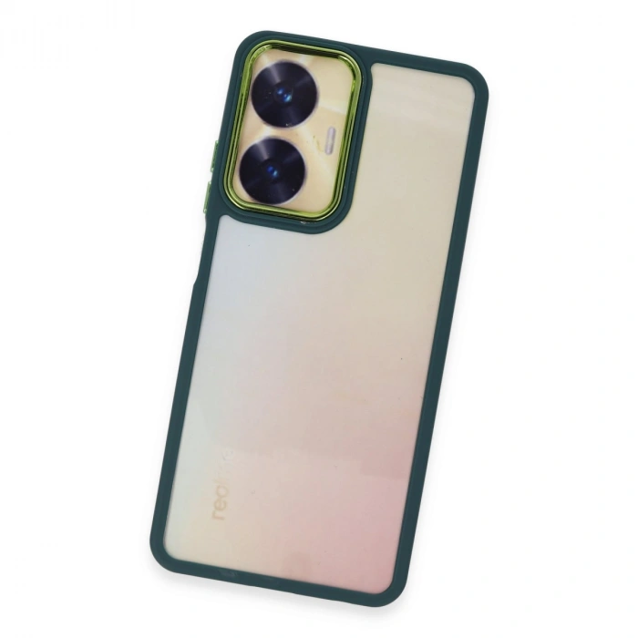 Realme C55 Kılıf Dora Kapak - Haki Yeşil