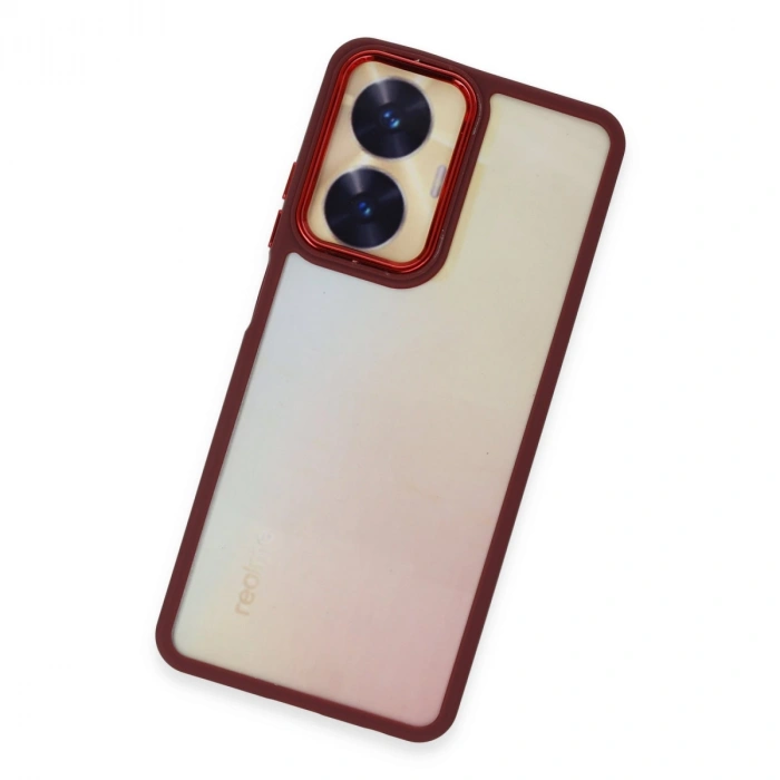 Realme C55 Kılıf Dora Kapak - Kırmızı