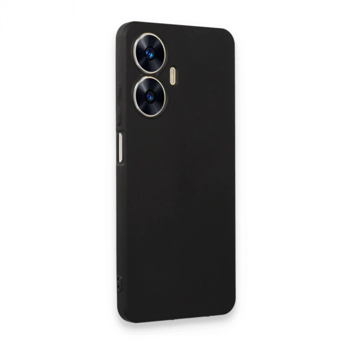 Realme C55 Kılıf First Silikon - Siyah