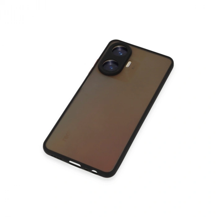 Realme C55 Kılıf Montreal Silikon Kapak - Siyah