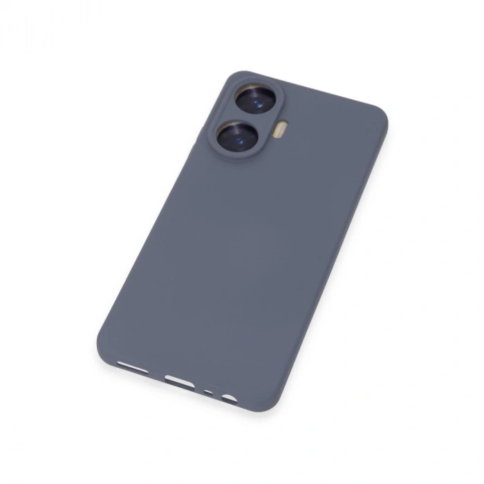 Realme C55 Kılıf Nano İçi Kadife Silikon - Gri