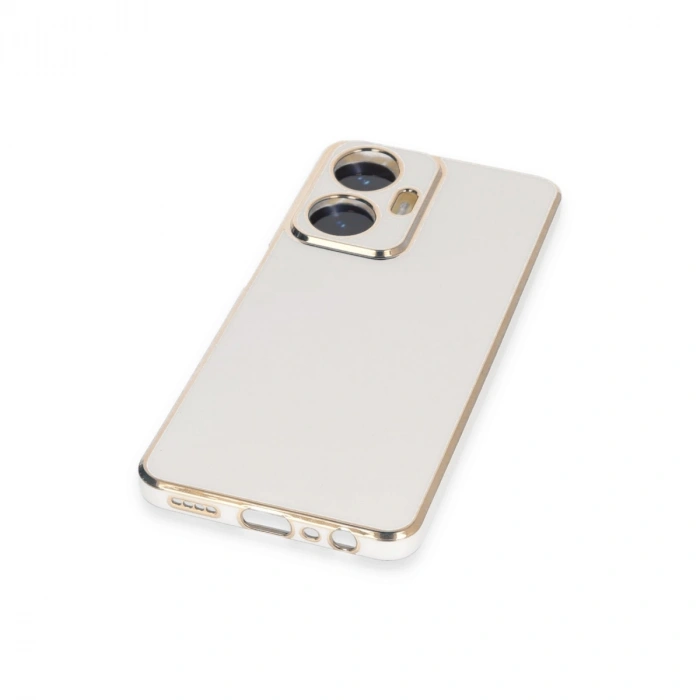 Realme C55 Kılıf Volet Silikon - Beyaz