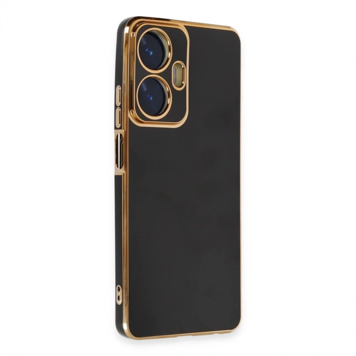 Realme C55 Kılıf Volet Silikon - Siyah