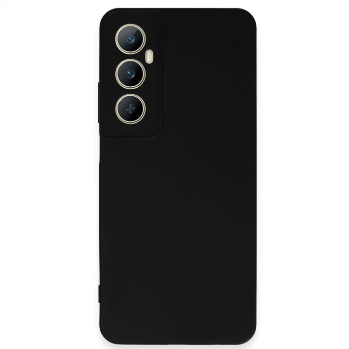 Realme C65 Kılıf First Silikon - Siyah