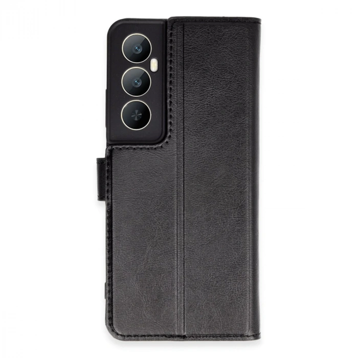 Realme C65 Kılıf Trend S Plus Kapaklı Kılıf - Siyah