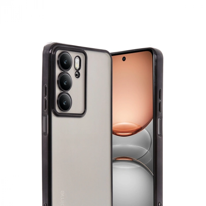 Realme C75 4g Kılıf Razer Lensli Silikon - Siyah