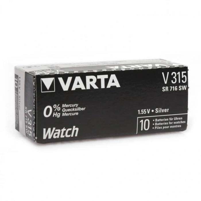 Renata 315 Sr716sw 1.55v Alkalin Saat Pili 10 Adet