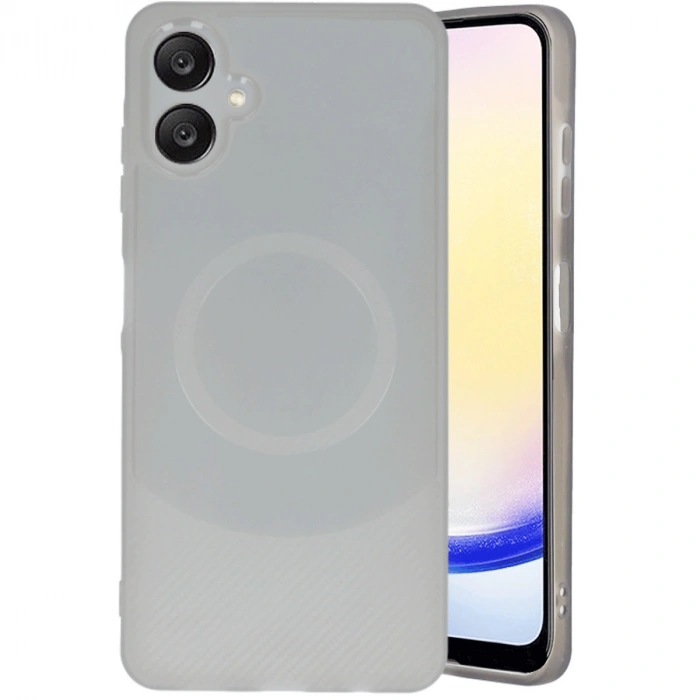 Samsung A06 Kılıf Maya Karbon Kapak - Gri