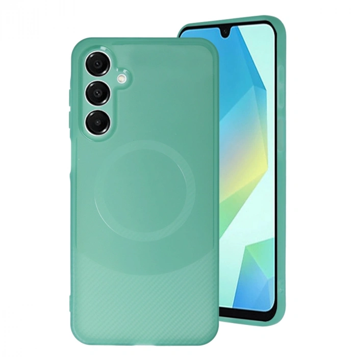 Samsung A16 5g Kılıf Maya Karbon Kapak - Koyu Yeşil