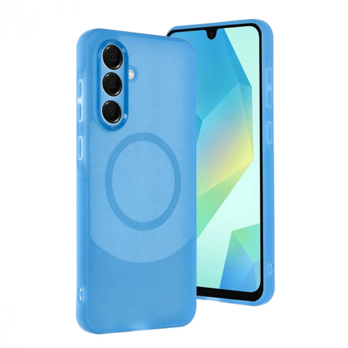 Samsung A16 5g Kılıf Maya Karbon Kapak - Mavi