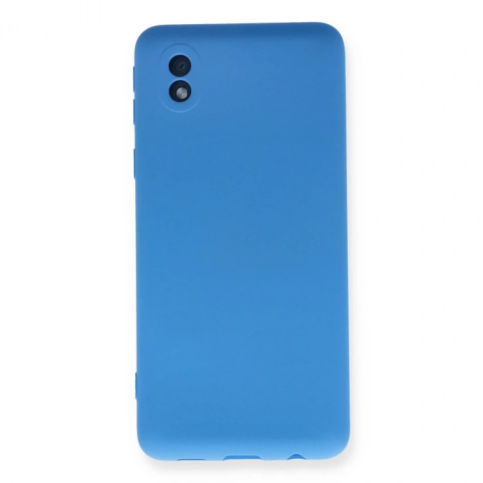 Samsung Galaxy A01 Core Kılıf Nano İçi Kadife Silikon - Mavi