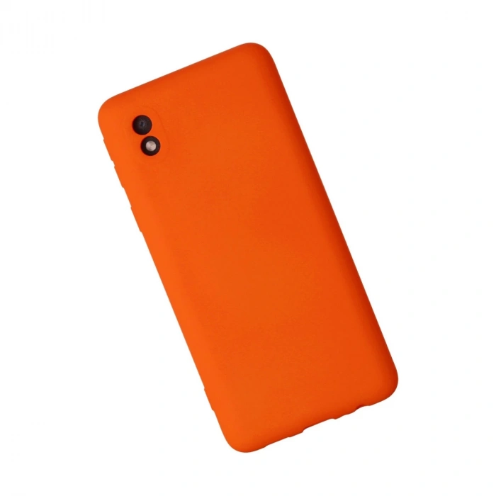 Samsung Galaxy A01 Core Kılıf Nano İçi Kadife Silikon - Turuncu