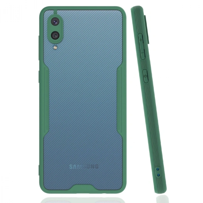 Samsung Galaxy A02 Kılıf Platin Silikon - Yeşil