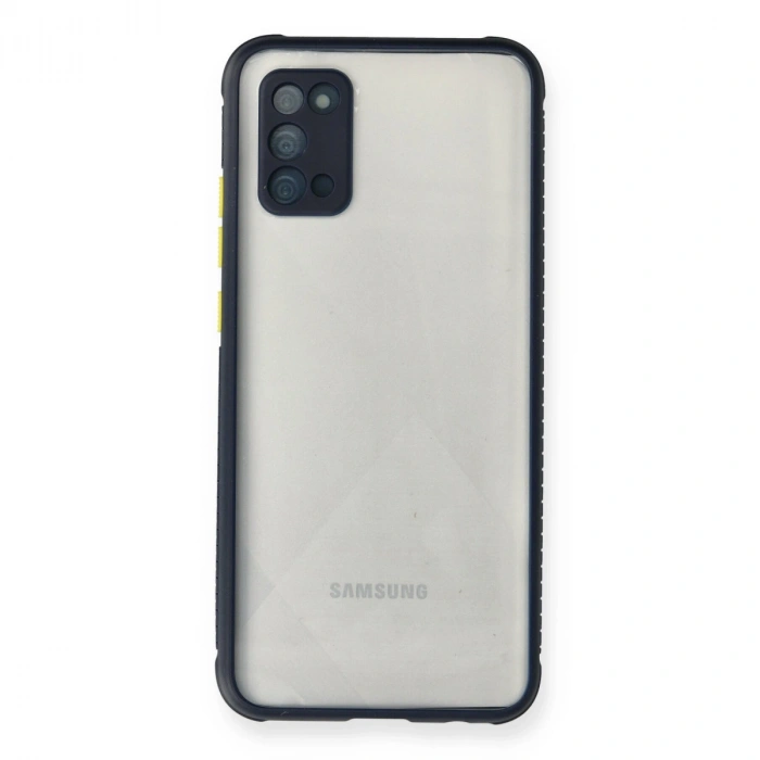 Samsung Galaxy A02s Kılıf Miami Şeffaf Silikon - Lacivert