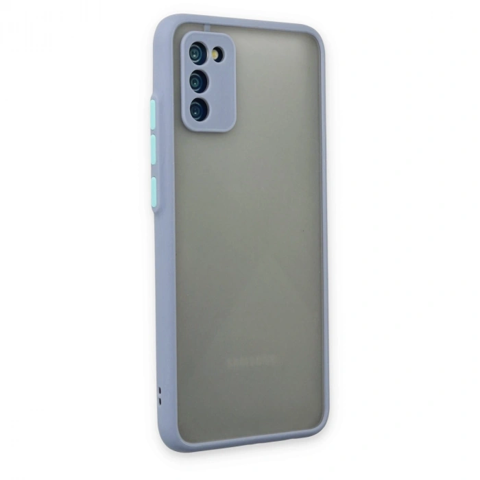 Samsung Galaxy A02s Kılıf Montreal Silikon Kapak - Gri