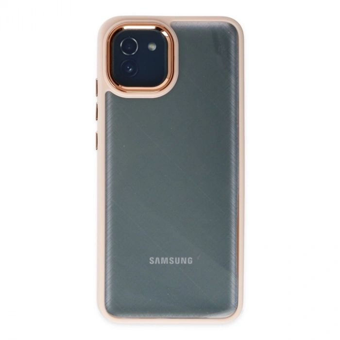 Samsung Galaxy A03 Kılıf Dora Kapak - Pudra