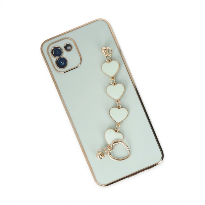 Samsung Galaxy A03 Kılıf Esila Silikon - Su Yeşili