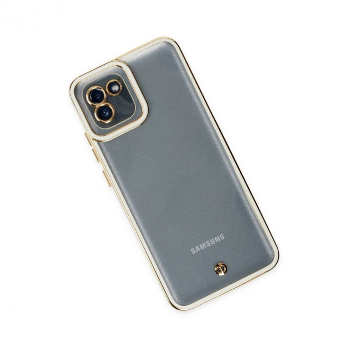 Samsung Galaxy A03 Kılıf Liva Lens Silikon - Beyaz