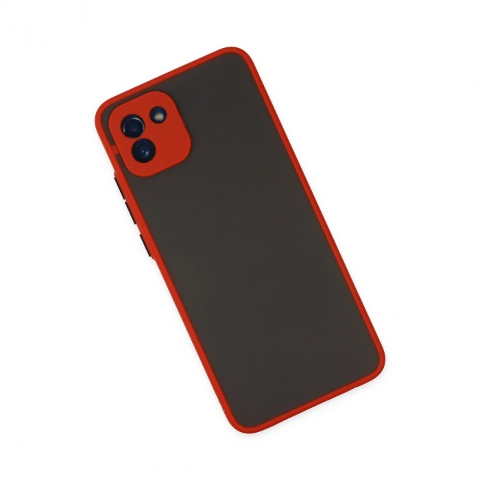 Samsung Galaxy A03 Kılıf Montreal Silikon Kapak - Kırmızı