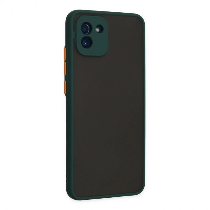 Samsung Galaxy A03 Kılıf Montreal Silikon Kapak - Yeşil