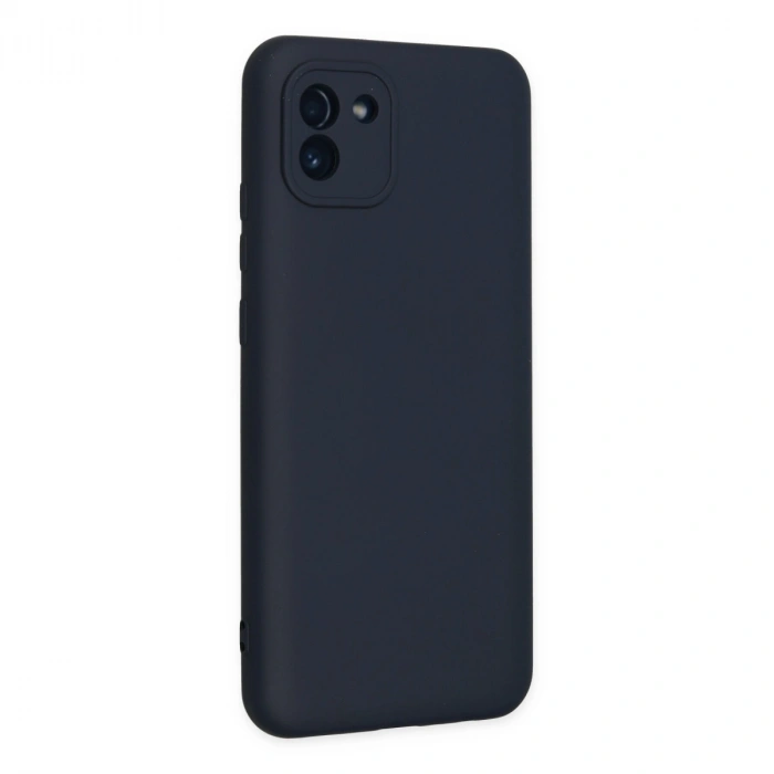 Samsung Galaxy A03 Kılıf Nano İçi Kadife Silikon - Lacivert