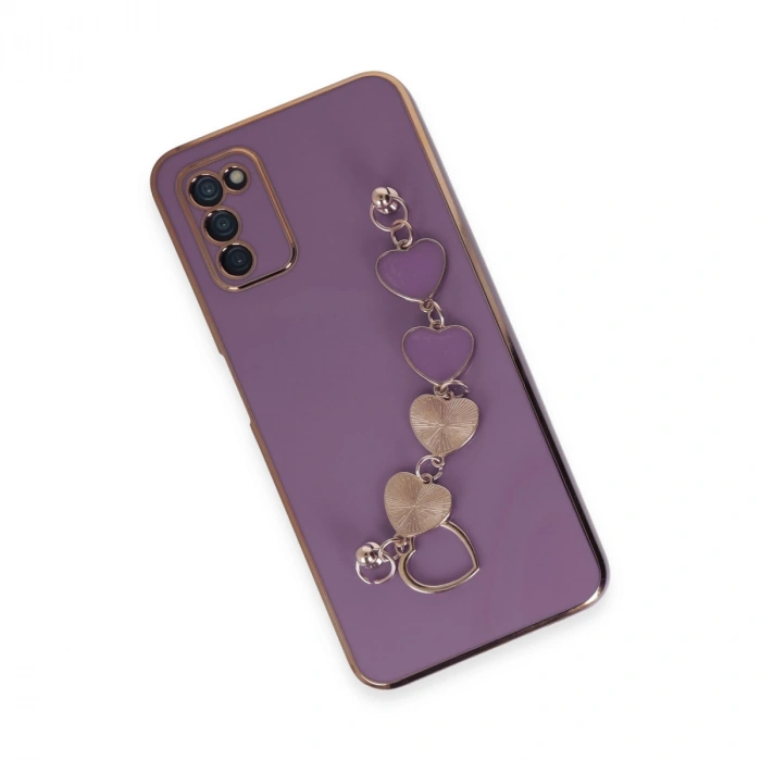 Samsung Galaxy A03s Kılıf Esila Silikon - Mor