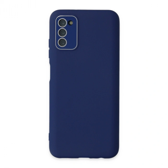 Samsung Galaxy A03s Kılıf Lansman Glass Kapak - Sky Blue