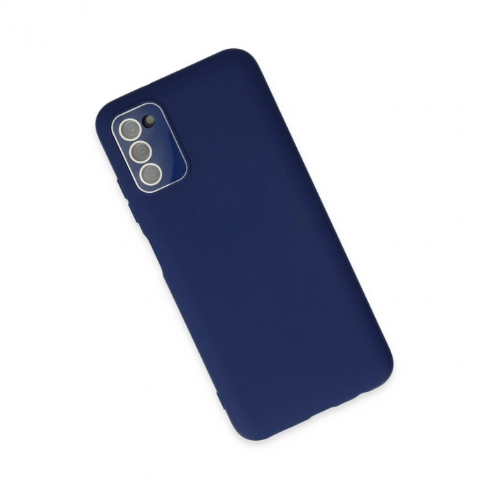 Samsung Galaxy A03s Kılıf Lansman Glass Kapak - Sky Blue