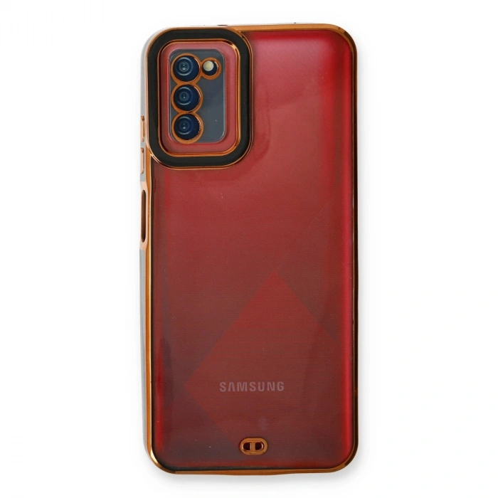 Samsung Galaxy A03s Kılıf Liva Lens Silikon - Siyah