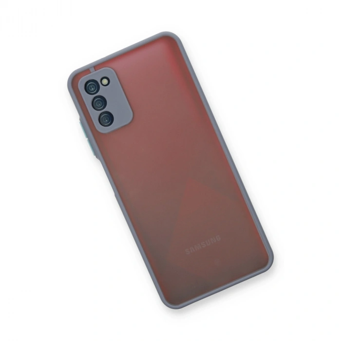 Samsung Galaxy A03s Kılıf Montreal Silikon Kapak - Gri