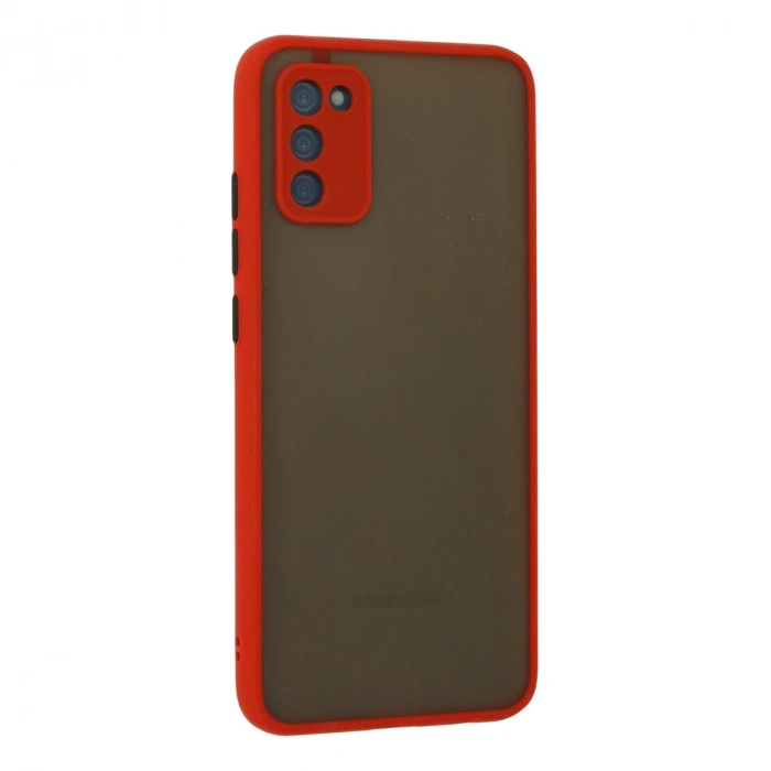 Samsung Galaxy A03s Kılıf Montreal Silikon Kapak - Kırmızı