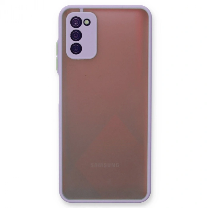 Samsung Galaxy A03s Kılıf Montreal Silikon Kapak - Mor