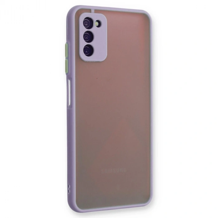 Samsung Galaxy A03s Kılıf Montreal Silikon Kapak - Mor