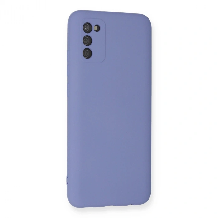 Samsung Galaxy A03s Kılıf Nano İçi Kadife Silikon - Lila