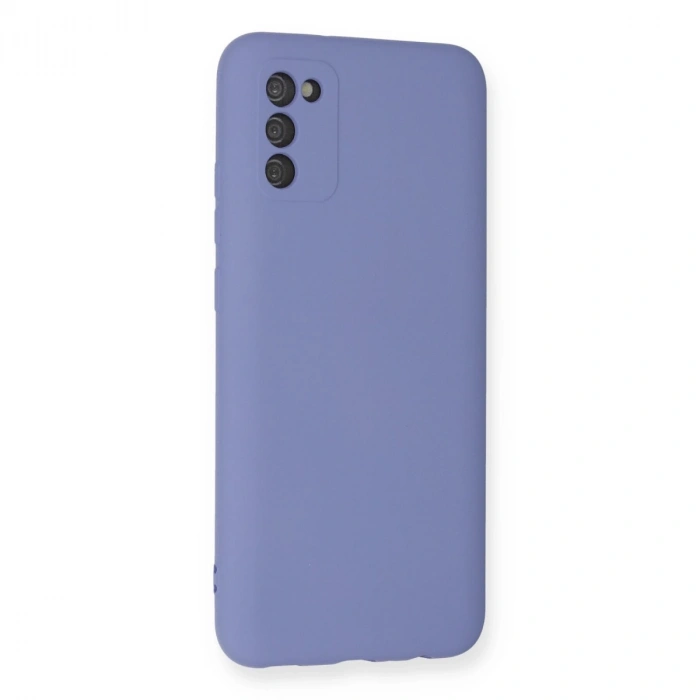 Samsung Galaxy A03s Kılıf Nano İçi Kadife Silikon - Lila