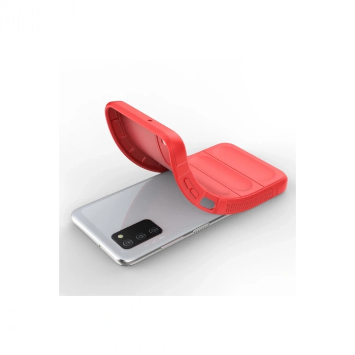 Samsung Galaxy A03s Kılıf Optimum Silikon - Kırmızı