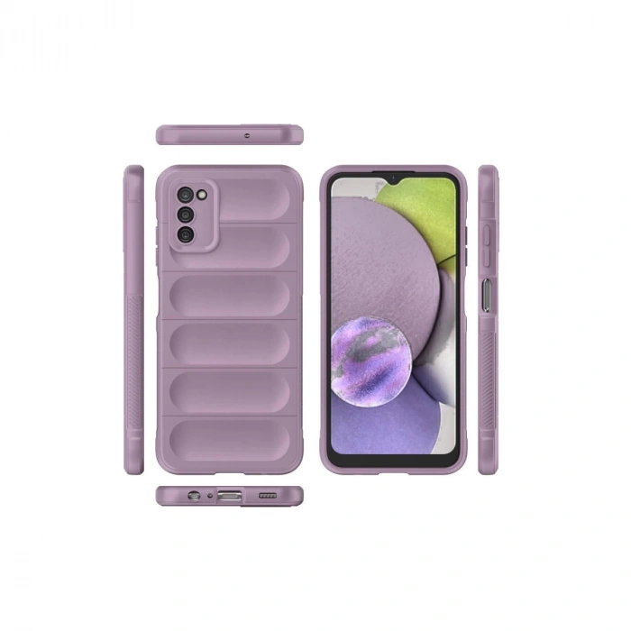 Samsung Galaxy A03s Kılıf Optimum Silikon - Mor