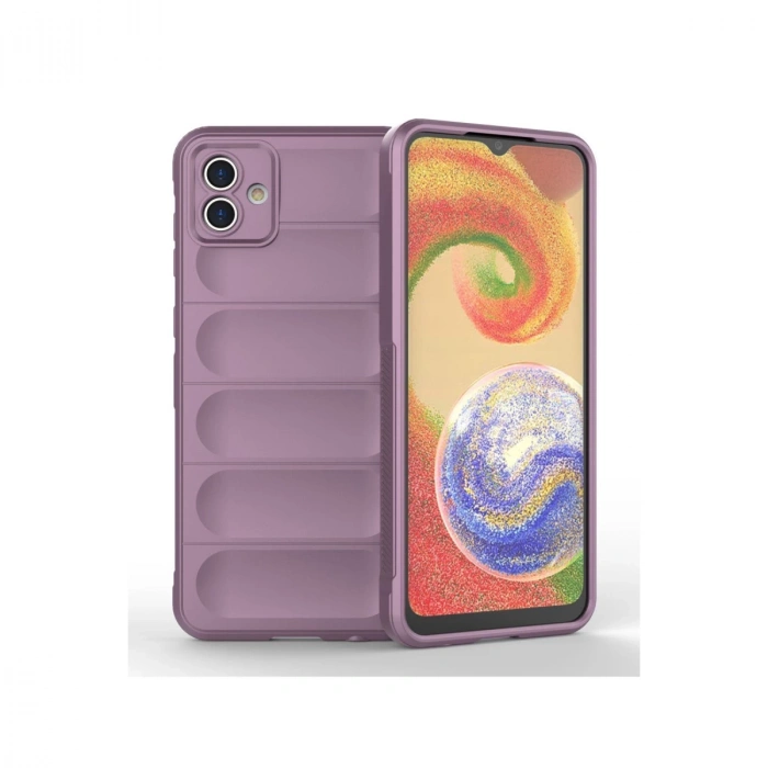 Samsung Galaxy A04 Kılıf Optimum Silikon - Mor