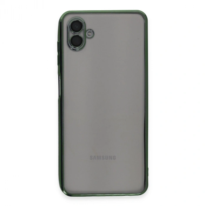 Samsung Galaxy A04 Kılıf Razer Lensli Silikon - Yeşil