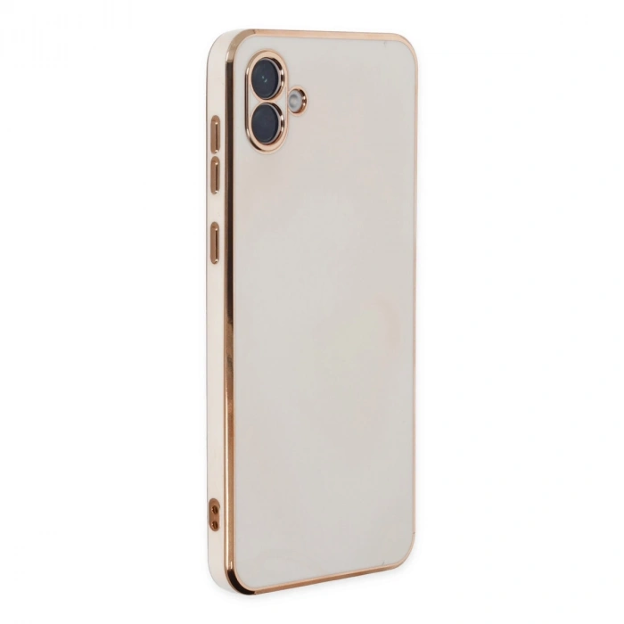 Samsung Galaxy A04 Kılıf Volet Silikon - Beyaz