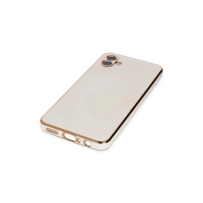 Samsung Galaxy A04 Kılıf Volet Silikon - Beyaz