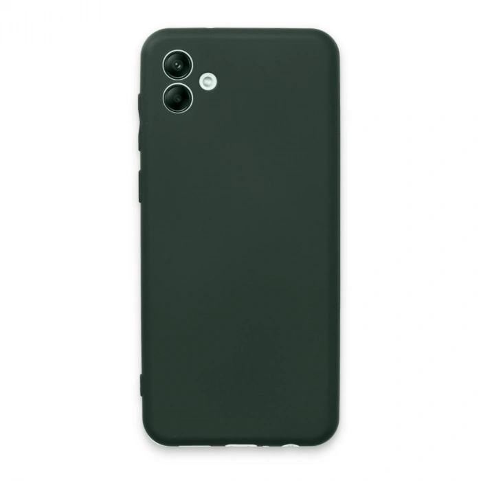 Samsung Galaxy A04e Kılıf First Silikon - Koyu Yeşil