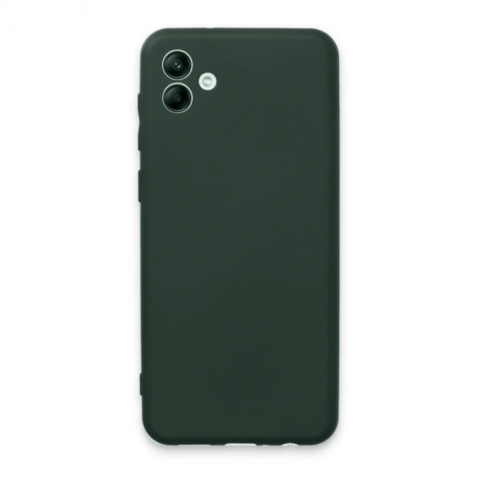 Samsung Galaxy A04e Kılıf First Silikon - Koyu Yeşil