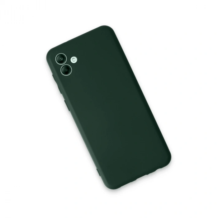 Samsung Galaxy A04e Kılıf First Silikon - Koyu Yeşil