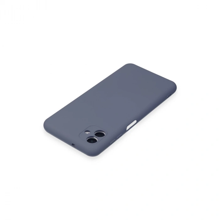 Samsung Galaxy A04e Kılıf Nano İçi Kadife Silikon - Gri